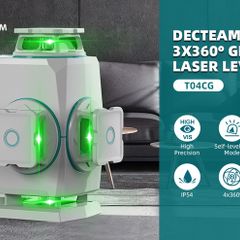 New 4D Green Laser Self Level 4x360
