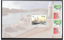 1991 Ireland Fishing Fleet Stamps Commemorative &amp; Definitive Booklet Pane Mint Never Hinged (MNH). Hibernian HP48