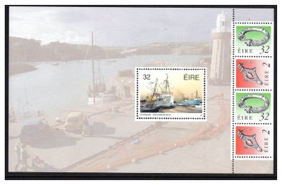1991 Ireland Fishing Fleet Stamps Commemorative & Definitive Booklet Pane Mint Never Hinged (MNH). Hibernian HP48