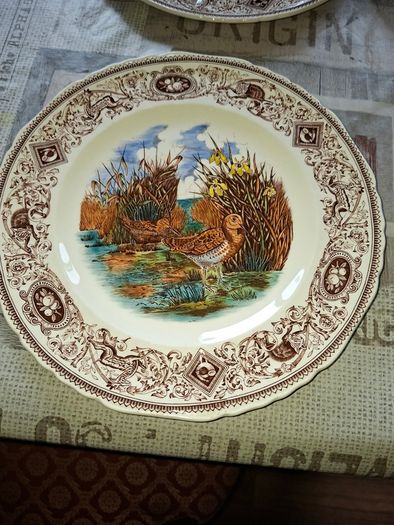 Beautiful 4 Old Masons Game Birds Plates, Enthusiasts and collectors Postage Available or Collection,