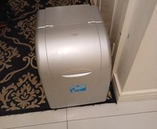 Blue Ice cubes makin machine