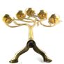 Mid century brass candelabra Image 6