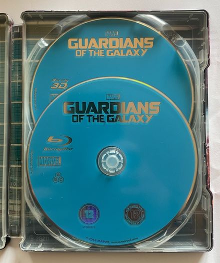 Guardians of the Galaxy blu ray & 3D steelbook