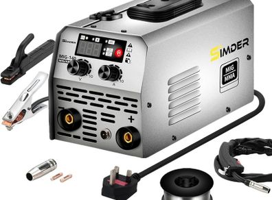 FREE EXPRESS SHIPPING Welder Gasless MIG MMA 2 in 1 Welding Machine Flux Core Welder 220V 140Amp IGBT Inverter Welder MIG No Gas