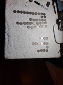 1 shilling coins
