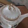Vintage Floral Porcelain Teapot with Gold Gilding Image 5