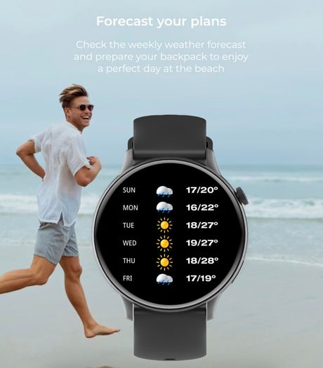 Rose Core Smart Watch Gold and Black Colour