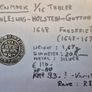 coin Denmark 1648  silver thaler 1.16 Frederick 3 Image 2