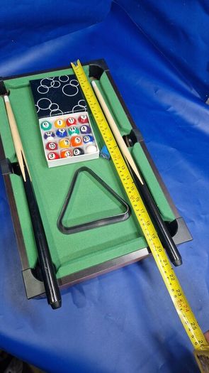 Tabletop Pool Table  Complete Set  All Accessories Included