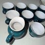 Denby Greenwich Cups, Milk Jug & Sugar Bowl - 9 Pieces Image 3