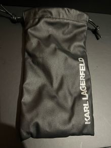 Karl lagerfeld leather sunglasses case bag