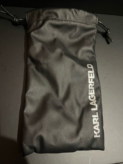 Karl lagerfeld leather sunglasses case bag