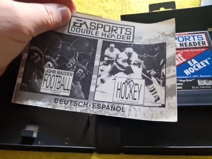 Ea Sports Double Header Hockey plus John Madden Football Arcade Retro Games Original