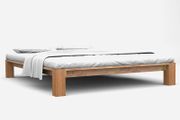 Bed Frame Solid Oak Wood 140X200 cm