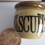 TG Green "Granville" Earthenware Biscuit Barrel Jar With Cork Lid Image 7