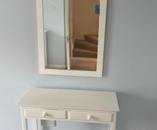 Console table and mirror
