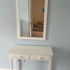 Console table and mirror