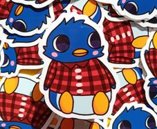 vinyl roald stickers !! [acnh]