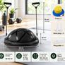 Half Exercise Ball Balance Trainer 58cm with Resistance Bands and Pump  300kg Capacity Black Image 3