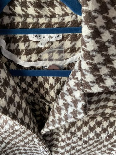 jacket bnwt brown check herringbone Shacket jacket size large