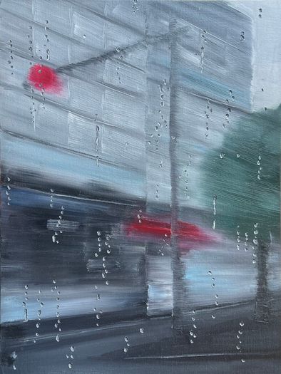 Original oil painting on canvas board