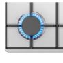Built-in 60cm Gas Hob - Stainless Steel with 4 Cooking Areas, Easy Clean Surface, One -Hand Ignition, 60 x 52 x 8.9 cm (L x W x H) Image 5