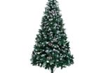 Artificial Christmas Tree with Pine Cones and White Snow 240 cm