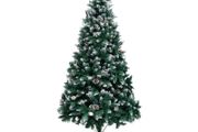 Artificial Christmas Tree with Pine Cones and White Snow 240 cm