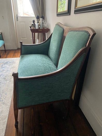 Restored Edwardian Sofa & 2 armchairs