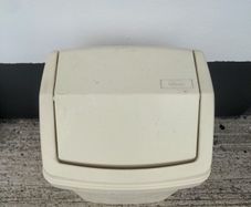 Wham cream swing lid bin