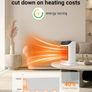 1800W Electric Heater, Portable Ceramic Space Heater with ECO Mode, Small Energy Efficient Room Heater 70Oscillation, Remote Control, Quiet Fan Heater, Overheat & Tipping Protection Image 3
