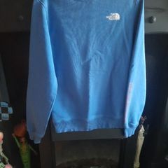 the north face blue sweater