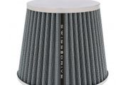 Universal Car Air Filter Includes 4 Adapters 60mm 65mm 70mm 77mm Gray Color