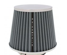 Universal Car Air Filter Includes 4 Adapters 60mm 65mm 70mm 77mm Gray Color