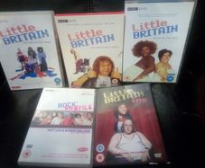 Little Britain Dvd Bundle Series 1-3 + Live Show + Rock Profile Bbc Comedy