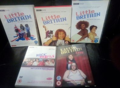 Little Britain Dvd Bundle Series 1-3 + Live Show + Rock Profile Bbc Comedy