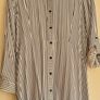 Midi Striped Shirt Dress Image 5