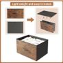 8 Drawers Chest of Drawers, Fabric Storage Dresser Vertical with Spacious Wooden Tabletop Image 2