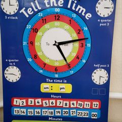 Kids Educational Learning Board Set Time & Calendar