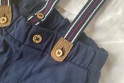 NameIT navy shorts, top and braces 92cm