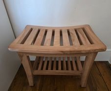 Solid Teak Shower/Spa Bench