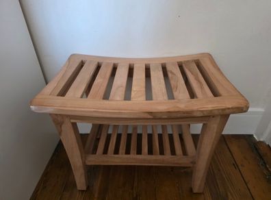 Solid Teak Shower/Spa Bench