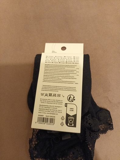 Black lace ladies socks
