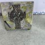 VTG Shannon Giftware Handmade Celtic Metal Cross Ireland Real Connemara Marble on attashed to standing  Base Image 5