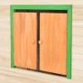Kids Play House Fir Wood Green Image 2