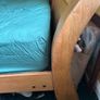 King size Heavy Oak sleigh bed Image 4