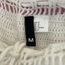 top h&m divided range size medium white 100% cotton crochet top Image 9