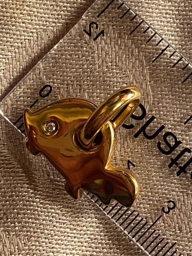 Ponte Vecchio Turtle Gold 750 with stud diamond pendant