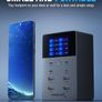 SABRENT 252W Charger - 8-Port USB PD 3.0 with LCD Display, Fast Charging for USB-C & USB-A Devices, Laptops, Phones, Tablets, Gaming Consoles - PPS, Overcharge Protection, Travel-Friendly (AX-8PTC) Image 2