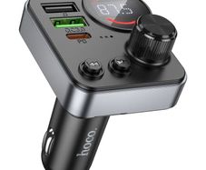 HOCO E86 48W Fast Charger Car Bluetooth FM Transmitter Led Disply